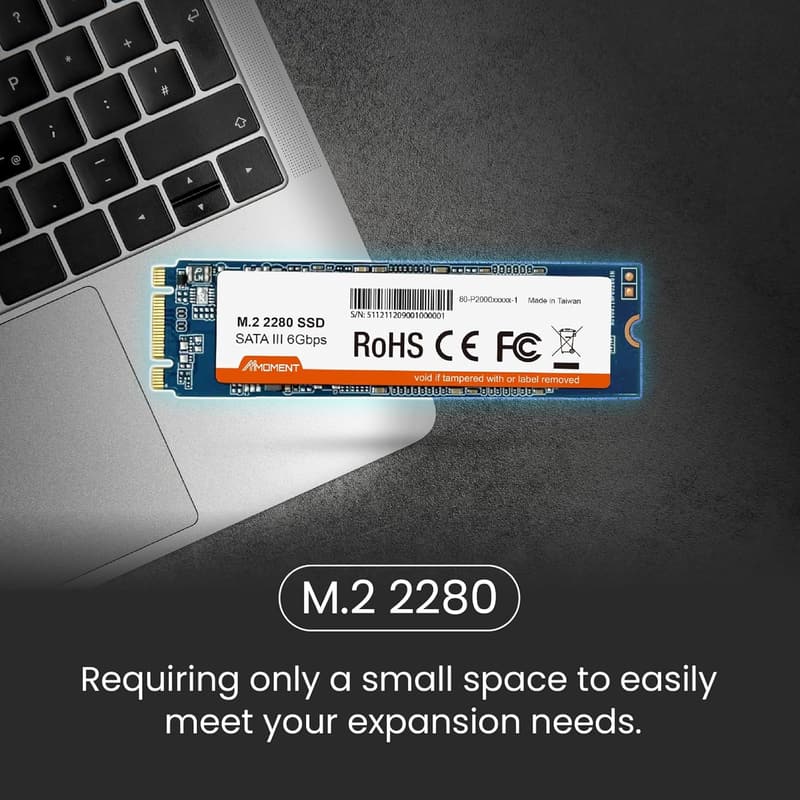 MMOMENT MS25 512GB M.2 SATA SSD 2280 (最大読込速度500MB/s)