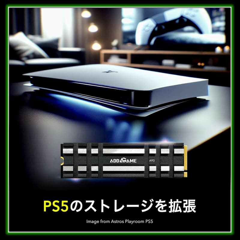 PS5対応 Addlink A93 2TB NVMe SSD ヒートシンク付き 読込速度7,400MB/s メーカー5年保証