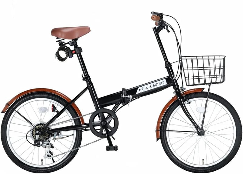 通学通勤に最適なACE BUDDY 20インチ軽量折りたたみ自転車 シマノ6段変速