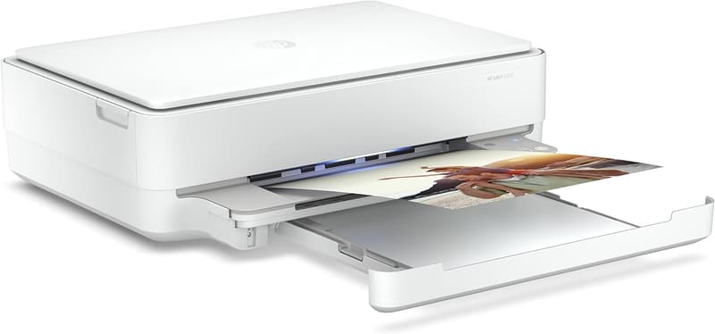 テレワーク向け HP A4インクジェット複合機 ENVY 6020 ホワイト Wi-Fi・スマホ印刷・自動両面印刷対応