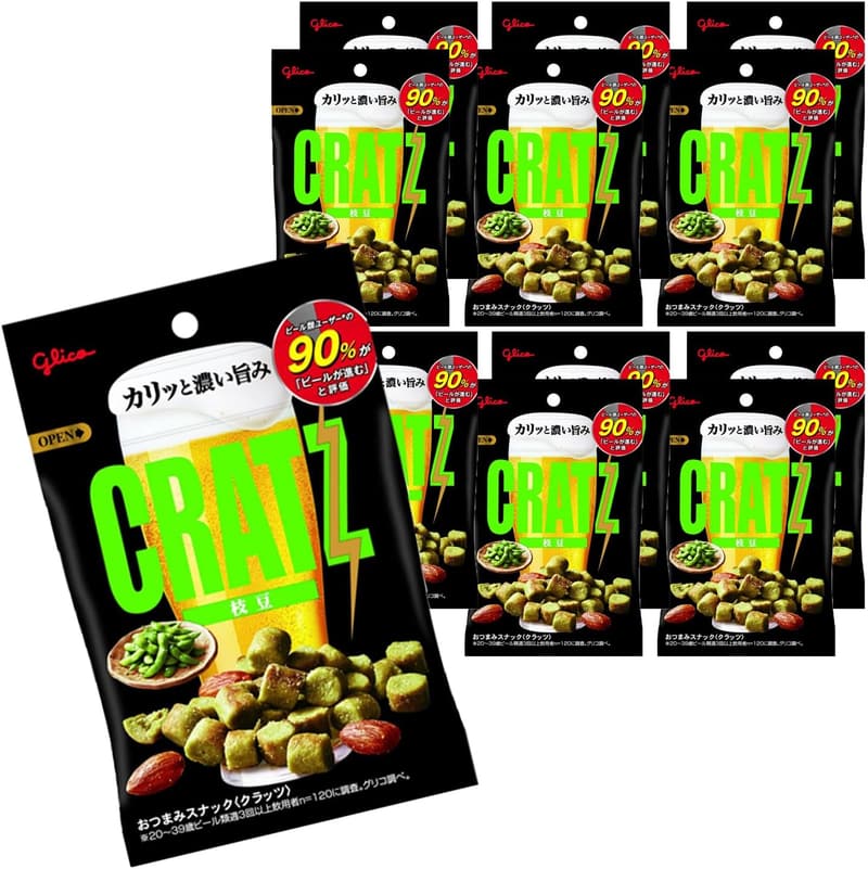 おつまみスナック 枝豆 42g×12袋 クラッツ 江崎グリコ ビール・ハイボールに最適