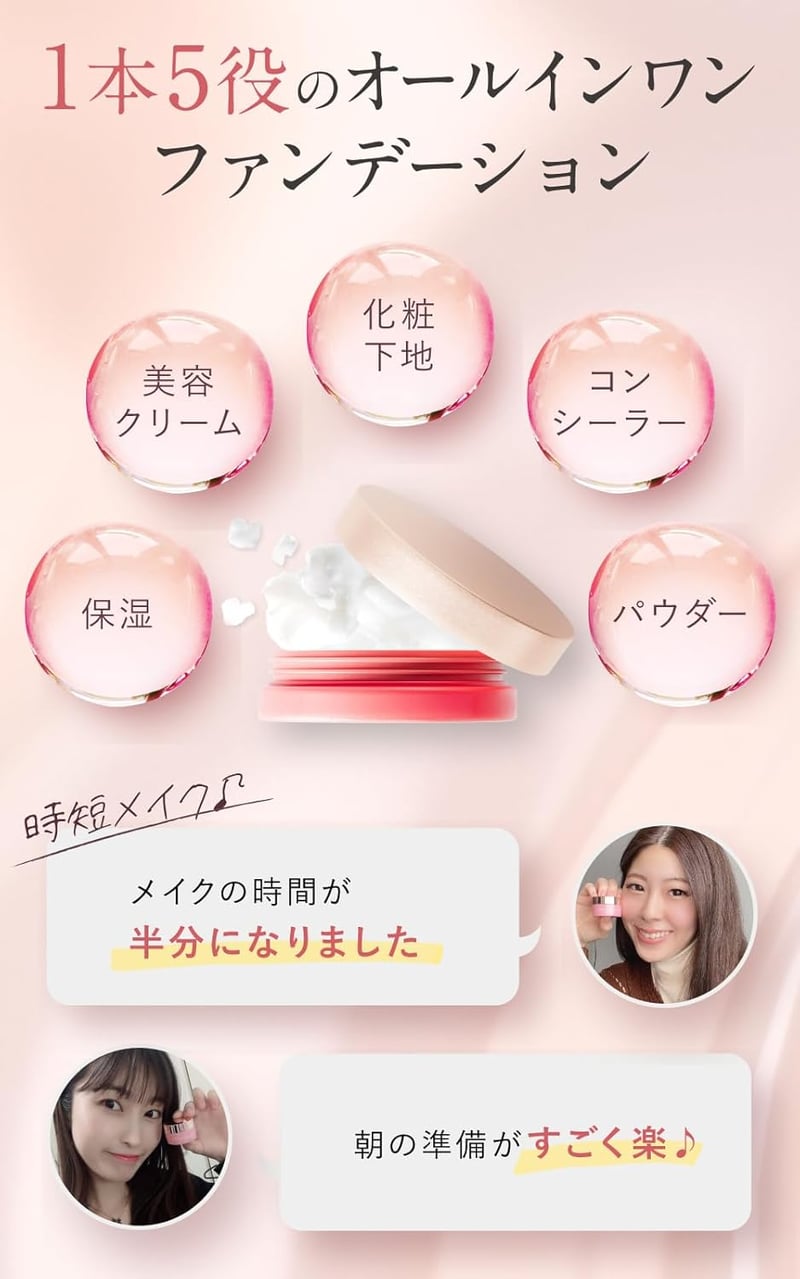 ホワイトスキンベール化粧下地 - 高カバー力・毛穴ケア・無添加 10g