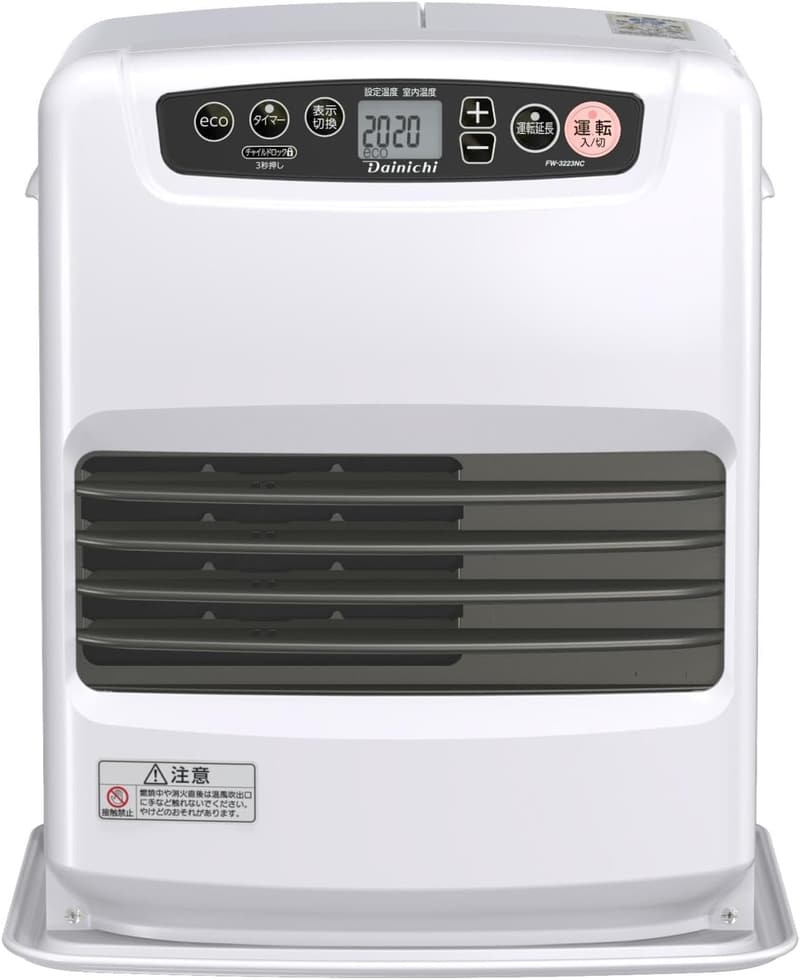 ダイニチ ムーンクリーム 石油ファンヒーター 9畳用～12畳用 NCタイプ FW-3223NC-W