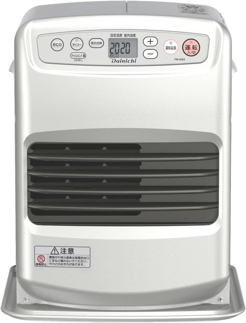 ダイニチ 石油ファンヒーター Sタイプ 木造7畳/コンクリート9畳対応 ライトシルバー FW-25S4-S