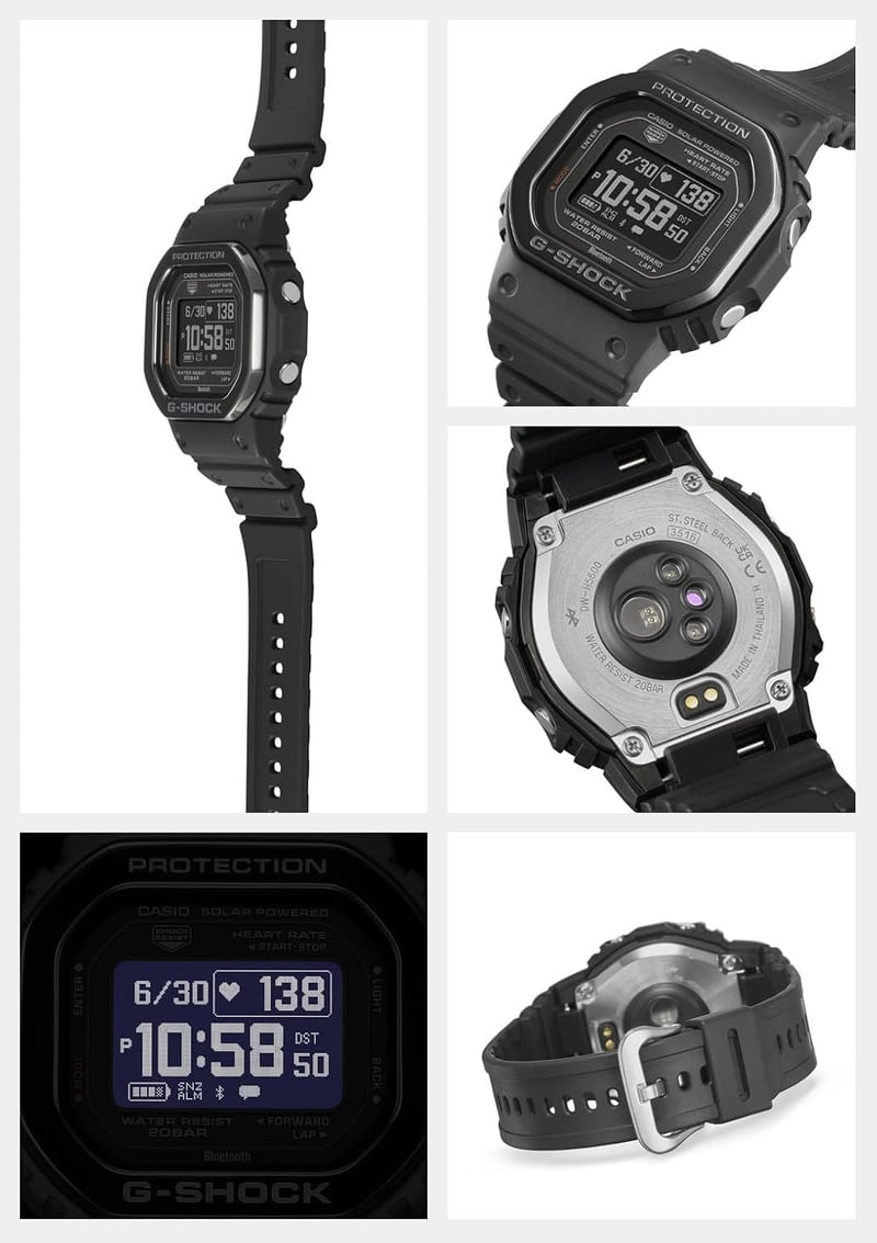 メンズ G-SQUAD 心拍計 Bluetooth搭載 腕時計 DW-H5600MB-1JR