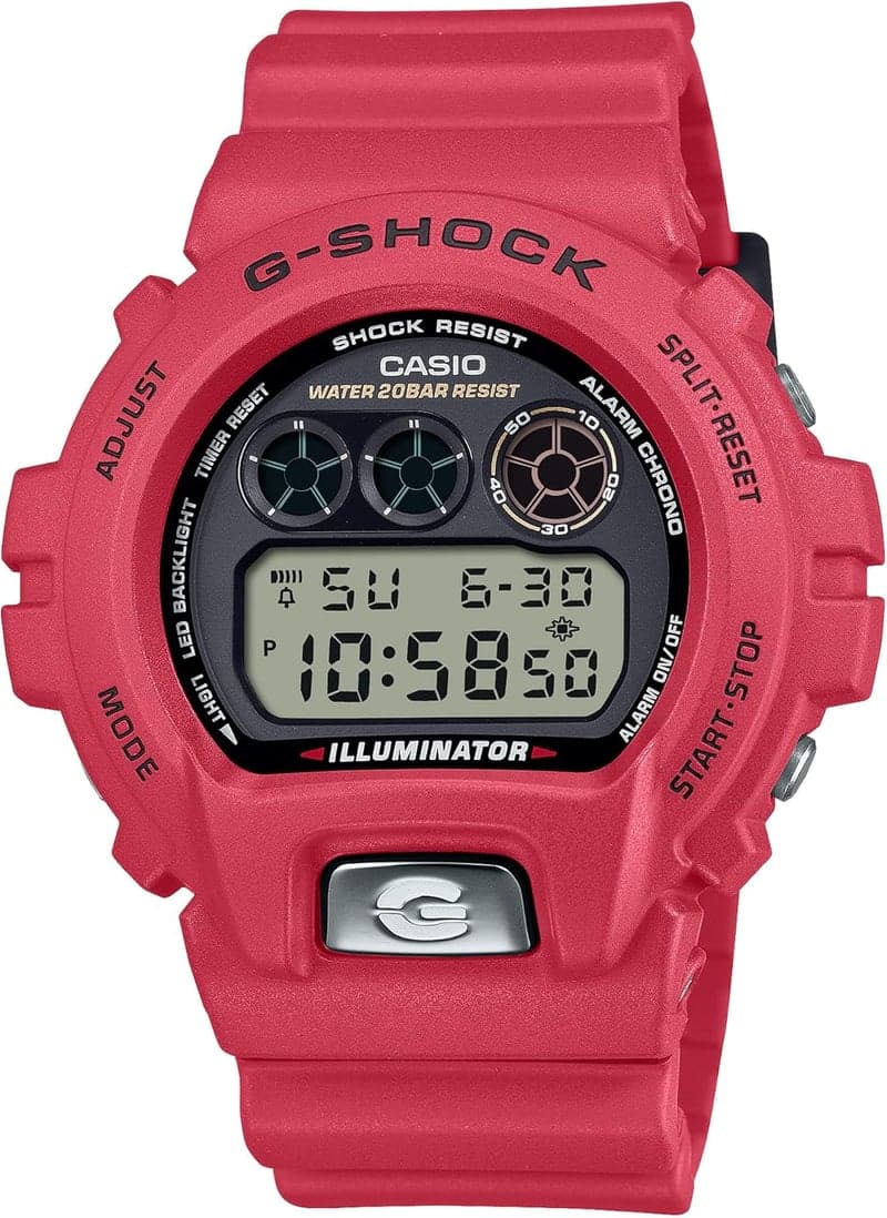 30周年記念 メンズ カシオ G-SHOCK 腕時計 DW-6900TR-4JR レッド
