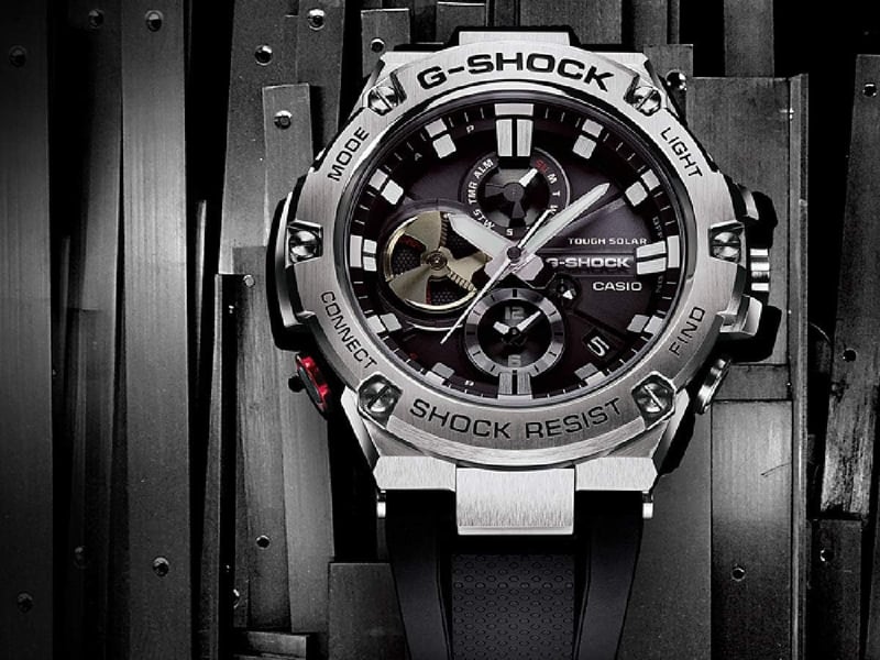 スマートフォンリンク G-SHOCK G-STEEL GST-B100-1A メンズ腕時計