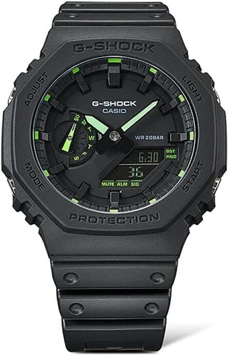 ネオンアクセント グリーン G-Shock GA2100-1A3 腕時計