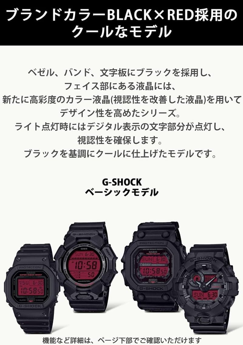 環境配慮素材のカシオ G-SHOCK メンズ腕時計 ブラック GD-010BBR-1JF【国内正規品】