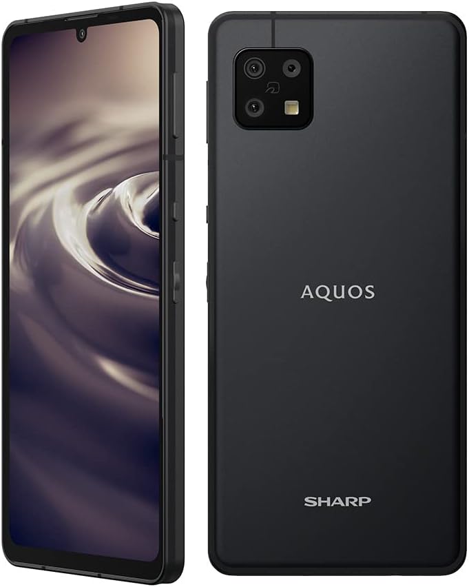 AQUOS sense6 SIMフリースマートフォン（RAM 6GB/ROM 128GB、eSIM対応、ブラック）