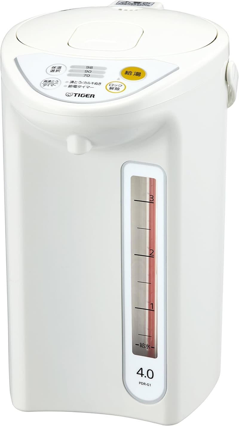 タイガー 4L マイコン電気ポット ホワイト PDR-G401-W
