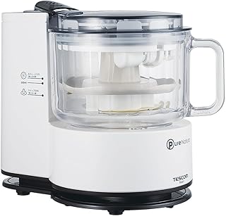 PureNatura フードプロセッサー TK441-W | ガラスボトル付オールインワン収納