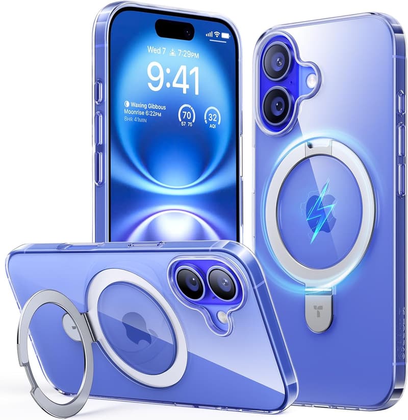 iPhone 16用クリスタルクリアケース【黄変ゼロ・軽量・マグセーフ対応】