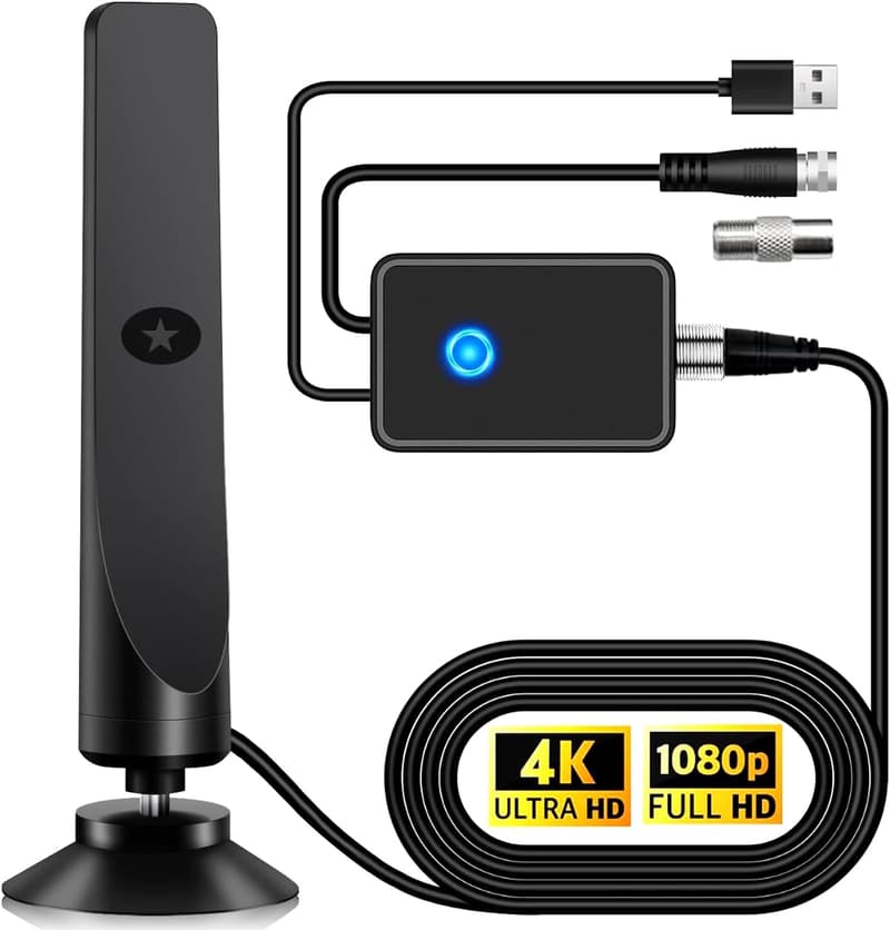 360度全方位受信対応 地デジアンテナ 450KM受信範囲 USB式コンパクトタイプ 4K HDTV 高感度 防水