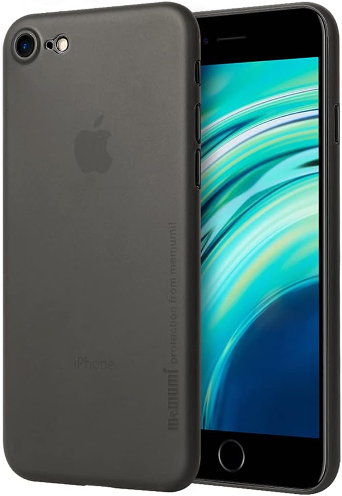 iPhone SE/8/7対応 0.3㎜極薄マットケース 指紋&傷防止 ワイヤレス充電対応