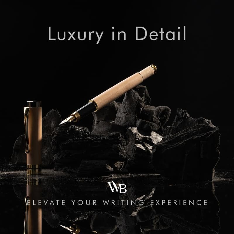 高級竹製万年筆セット(中字ペン先・ギフトケース付き)- ジャーナリングやカリグラフィーに最適