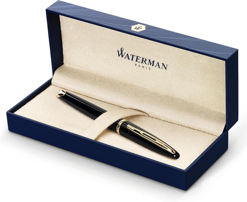 万年筆 カレン ブラック・シーGT 細字 18金ペン先 ギフトボックス入り