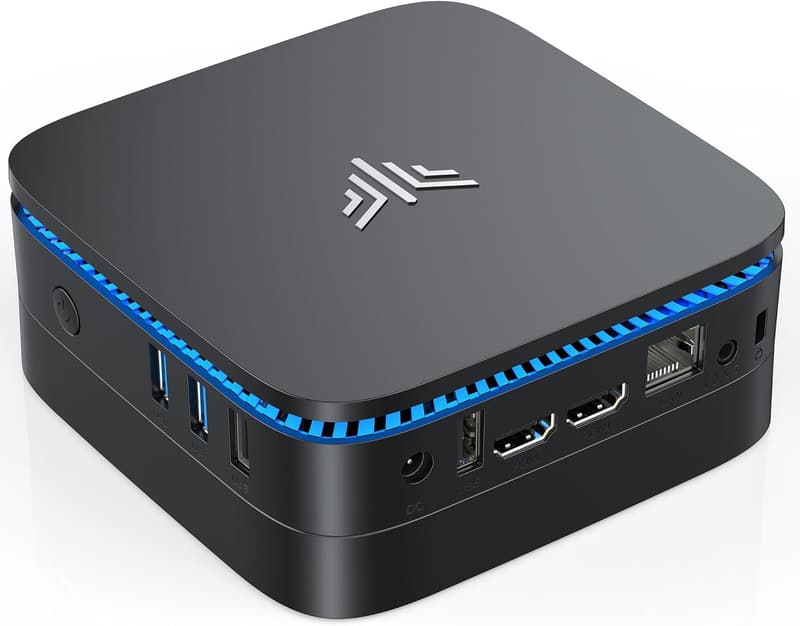最新第12世代 ミニPC N95 4C/4T 16GB可換装 256GB SSD 4K静音・高速熱放散・小型軽量・多彩インターフェース Win11対応