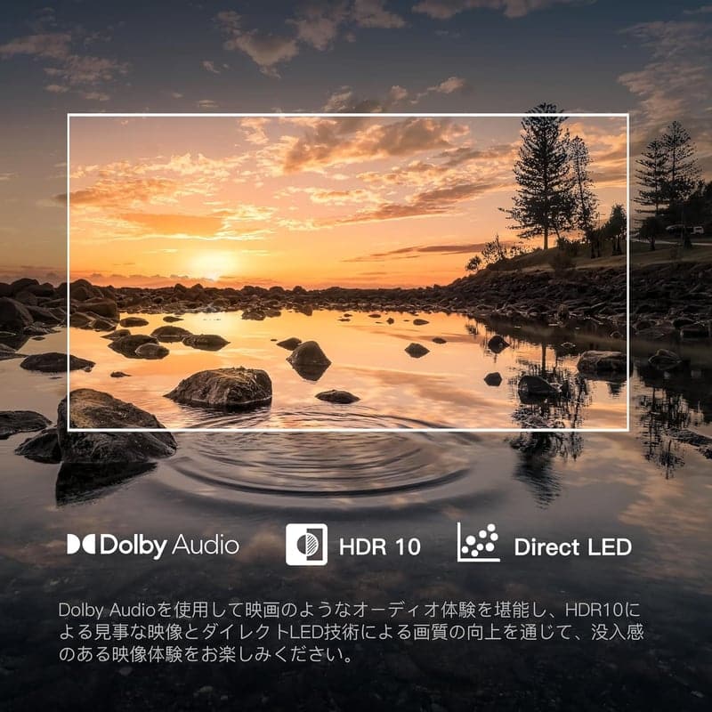 32V型 スマートテレビ FPD チューナーレス Google TV 720P HDR10 Dolby Audio 音声検索対応 2024モデル
