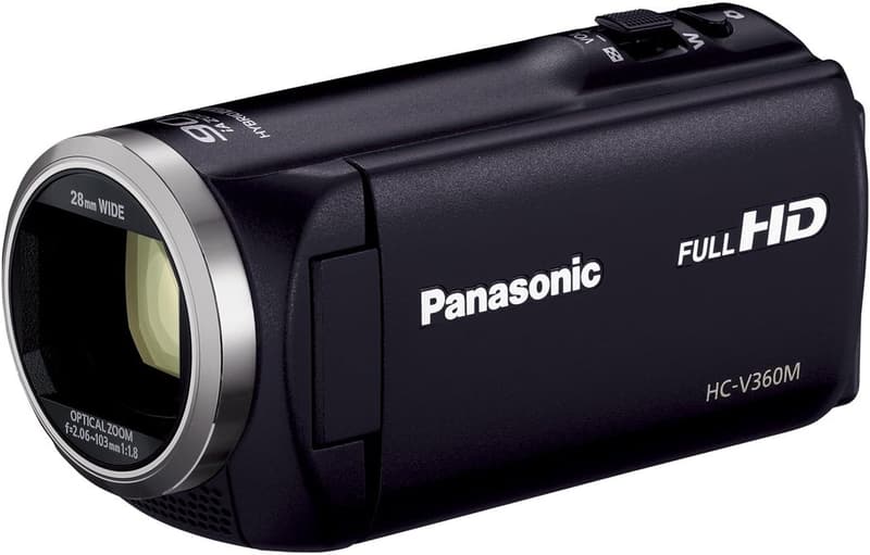 パナソニック HDビデオカメラ V360M 高倍率90倍ズーム 16GB ブラック