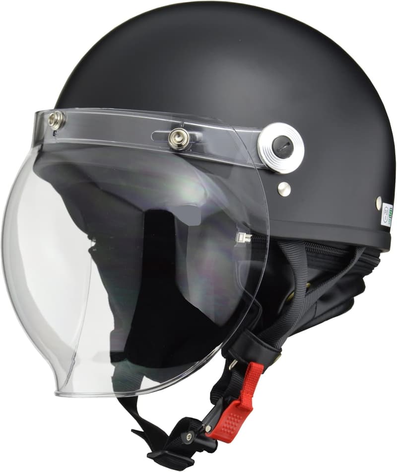 バイク用ハーフヘルメット CR-760 バブルシールド付き