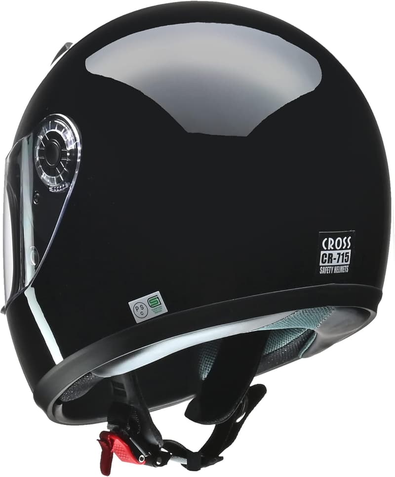 バイク用フルフェイスヘルメット CROSS（ブラック・フリーサイズ）