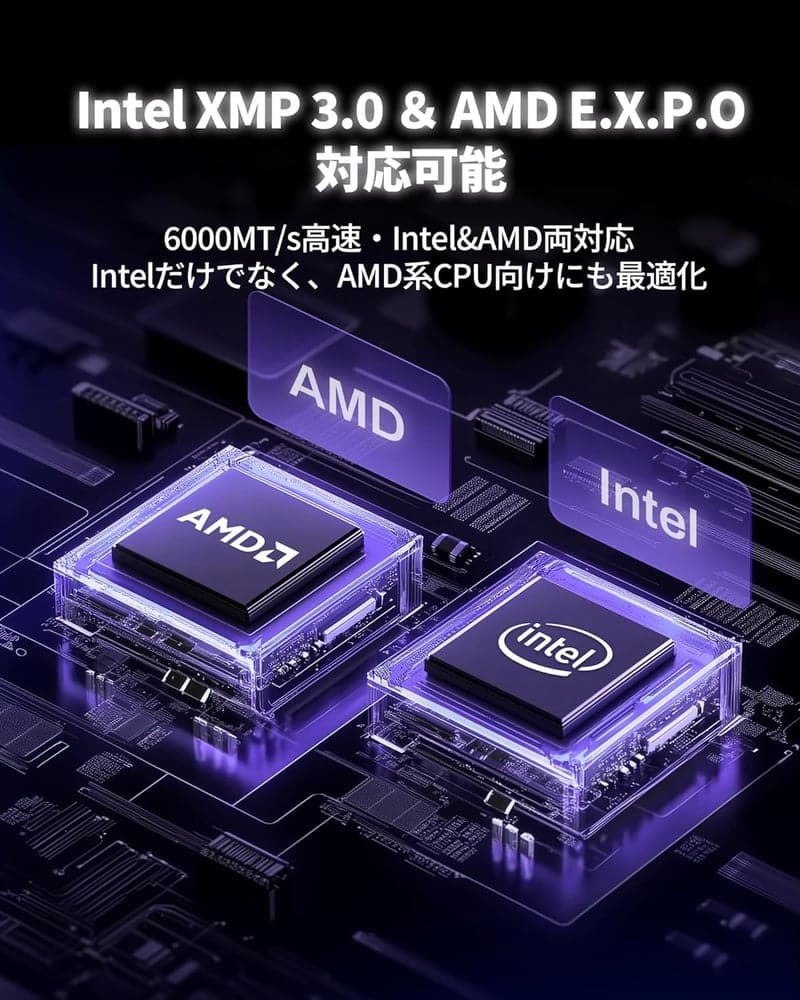 Acer Predator Pallas Ⅱ DDR5 6000MHz 32GBデスクトップPC用メモリキット (16GB×2) シルバー