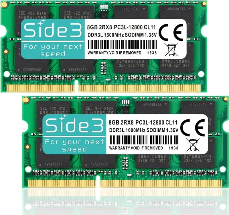サムスン製DDR3L-1600メモリ増設キット (8GB x 2, 204pin)