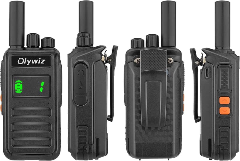 災害緊急対応用 Olywiz 825 トランシーバー 2台セット IP55防塵防水 16チャンネル 2500mAhバッテリー