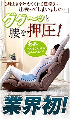 リクライニング座椅子 腰の神様のフォルム ブルー 14段階調整 DMZ-アロー