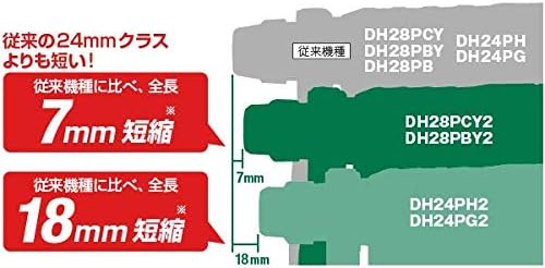 ハイコーキ AC100V ロータリーハンマドリル DH28PCY2 最大穴あけ能力28mm 低振動機構付き