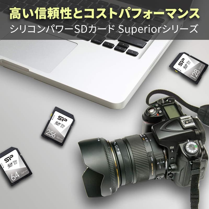 シリコンパワー 128GB SDカード UHS-I U3 V30 4K対応 最大100MB/s 5年保証