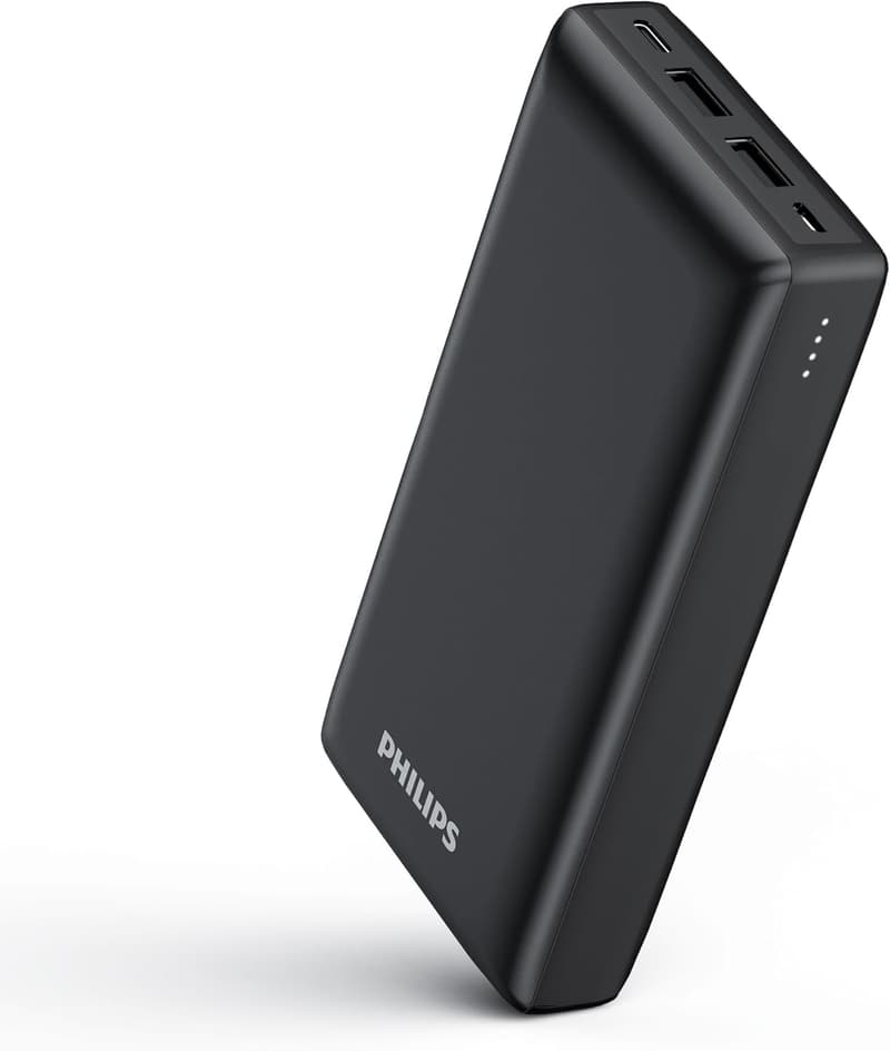 20000mAh大容量モバイルバッテリー急速充電器（PD 20W・3台同時充電可能・ブラック）