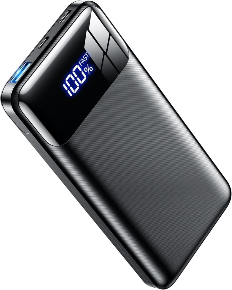 モバイルバッテリー 20000mAh PD20W急速充電 薄型超軽量スマホ充電器 PSE認証 複数機器同時充電対応