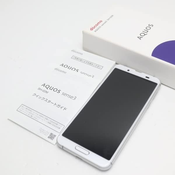 AQUOS sense3 SH-02M SIMフリー スマートフォン シルバーホワイト