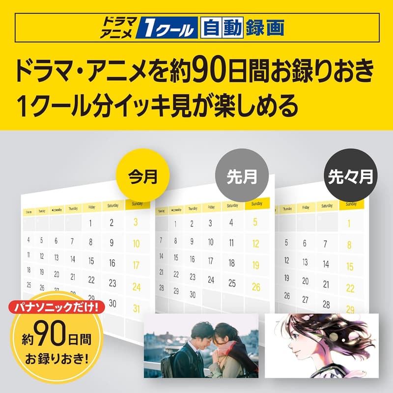1TB 2チューナー対応 パナソニック DIGA ブルーレイレコーダー