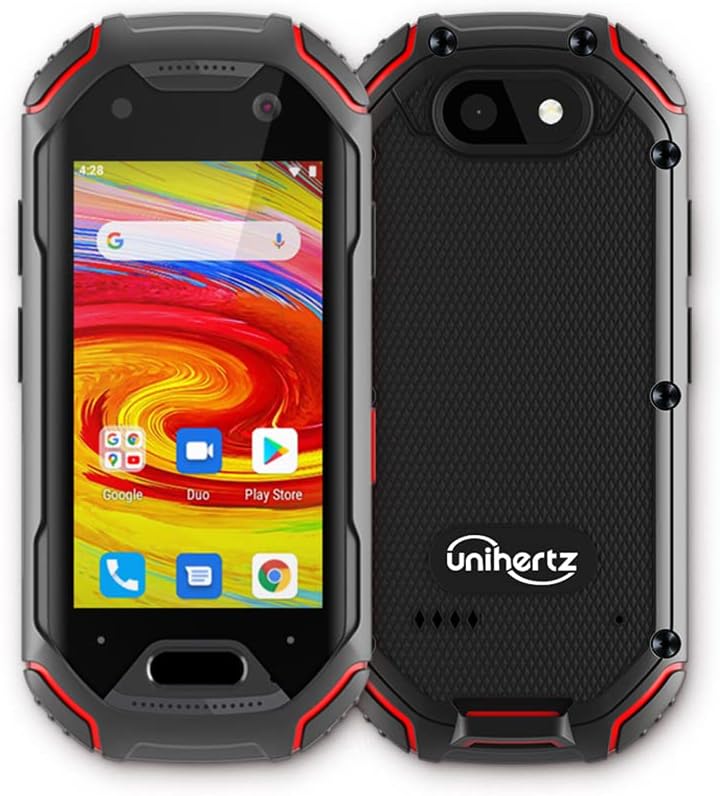 世界最小4Gタフネススマートフォン「Unihertz Atom」SIMフリー、Android 9.0、4GB RAM/64GB ROM