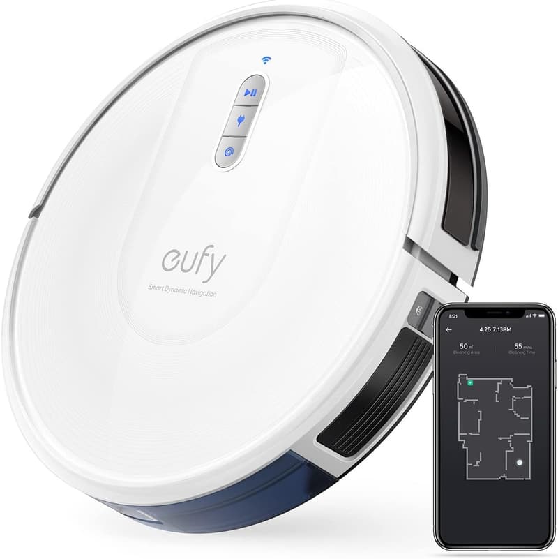 Eufy RoboVac G30（ロボット掃除機）ホワイト【Wi-Fi対応・超薄型・強力吸引・自動充電・BoostIQ搭載】