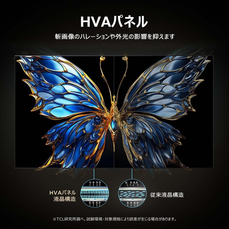 75V型 4K量子ドット液晶テレビ 75T6C - HDR10+/Dolby Atmos/Alexa対応/壁掛け型/2025年モデル