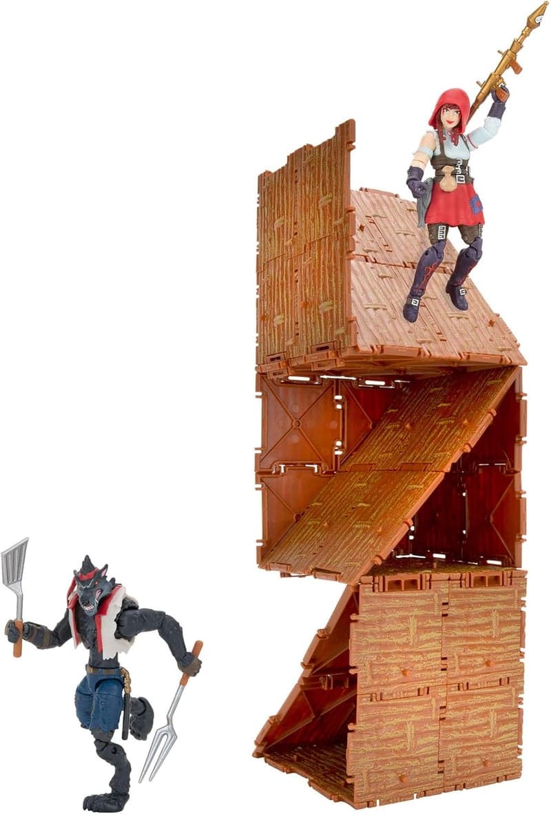 FORTNITEターボビルダーセット - 4インチフィギュア2点と建材82個セット