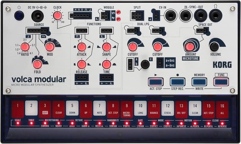 KORG volca modular モジュラーシンセサイザー（パッチングケーブル付属・電池駆動・スピーカー内蔵）