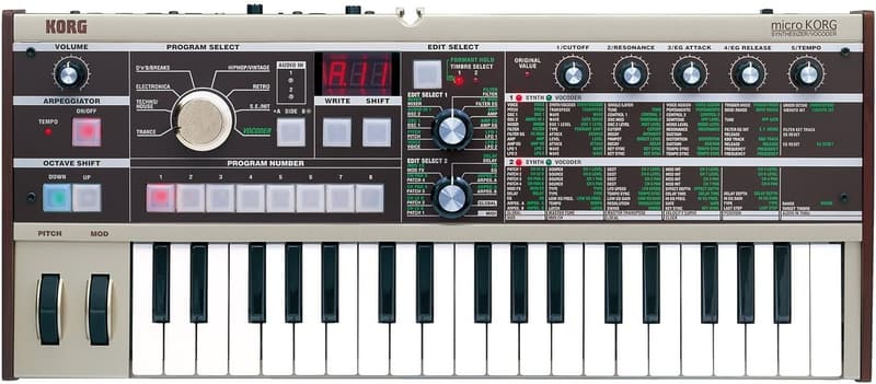 microKORG アナログモデリングシンセサイザー・ボコーダー（電池駆動可、37鍵、アダプター・マイク付属）