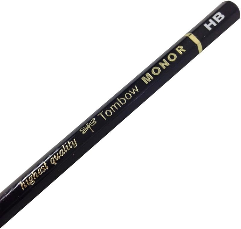 トンボ鉛筆 MONO-R HB 鉛筆 12本入り プラケース付き