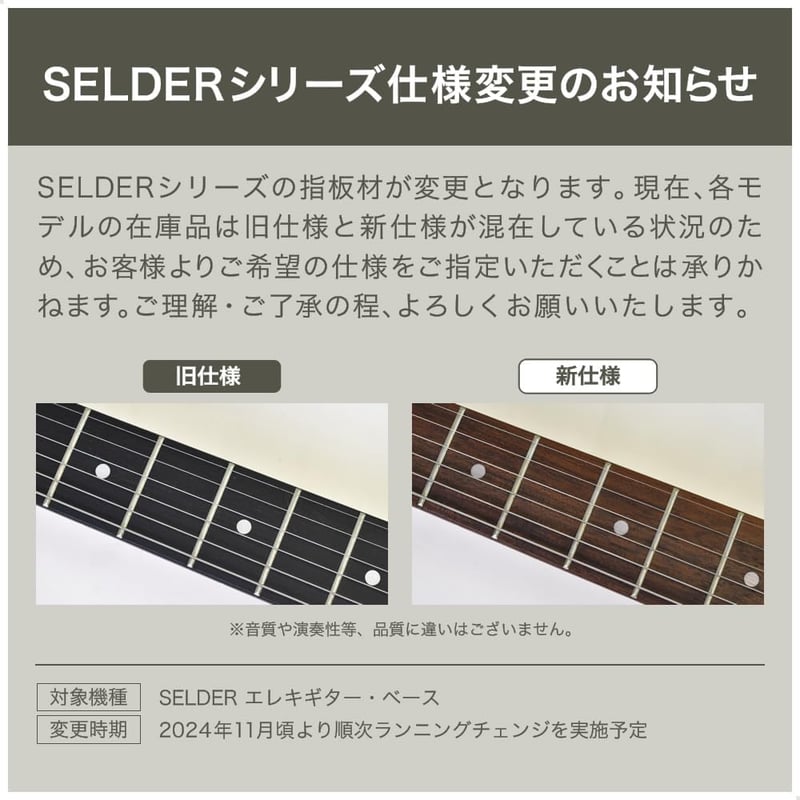 初心者向け ストラトキャスタータイプ エレキギター 13点セット（SELDER STC-04/BB）