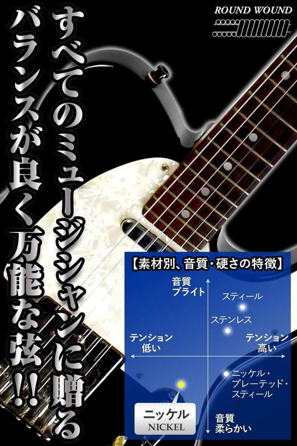 ニッケル弦エレキギター用3セット (スーパライト) お手入れクロス＆ピック付き【長期保証45日】