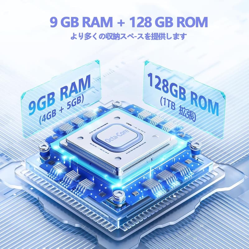 SIMフリー 4G対応 Android 14 スマートフォン Doogee N55 9GB RAM/128GB ROM 5150mAhバッテリー ブラック