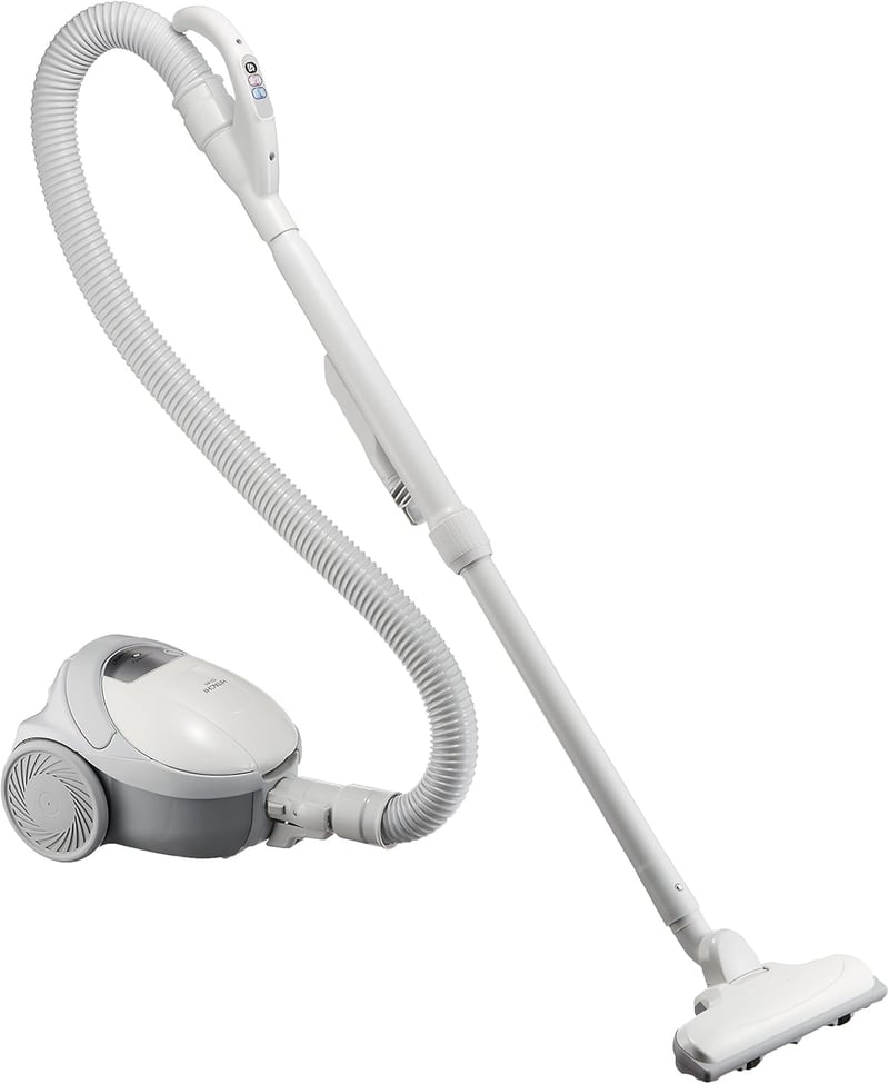 日立 軽量ハイパワー掃除機 紙パック式 ヘッド丸洗い対応 530W CV-VP5 W ホワイト