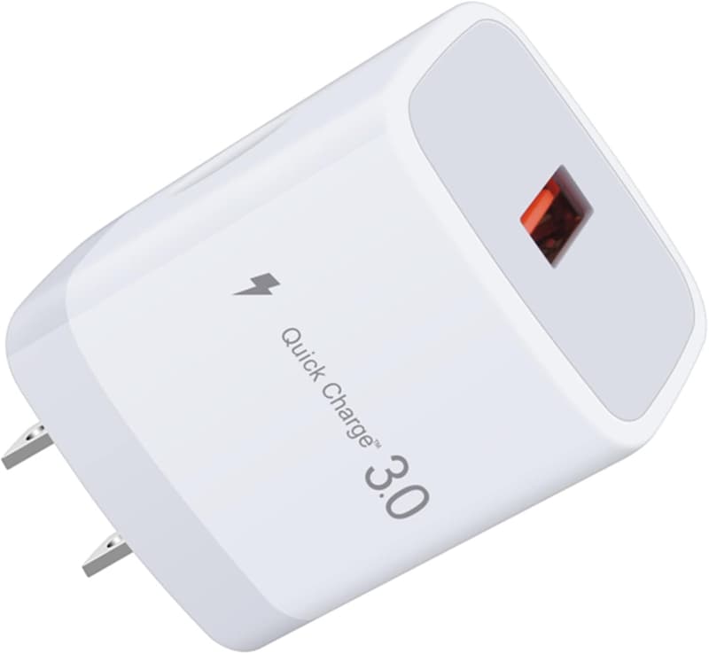 急速充電 USB充電器 QC3.0 18W PSE認証 軽量コンパクト iPhone Android対応 (ホワイト)