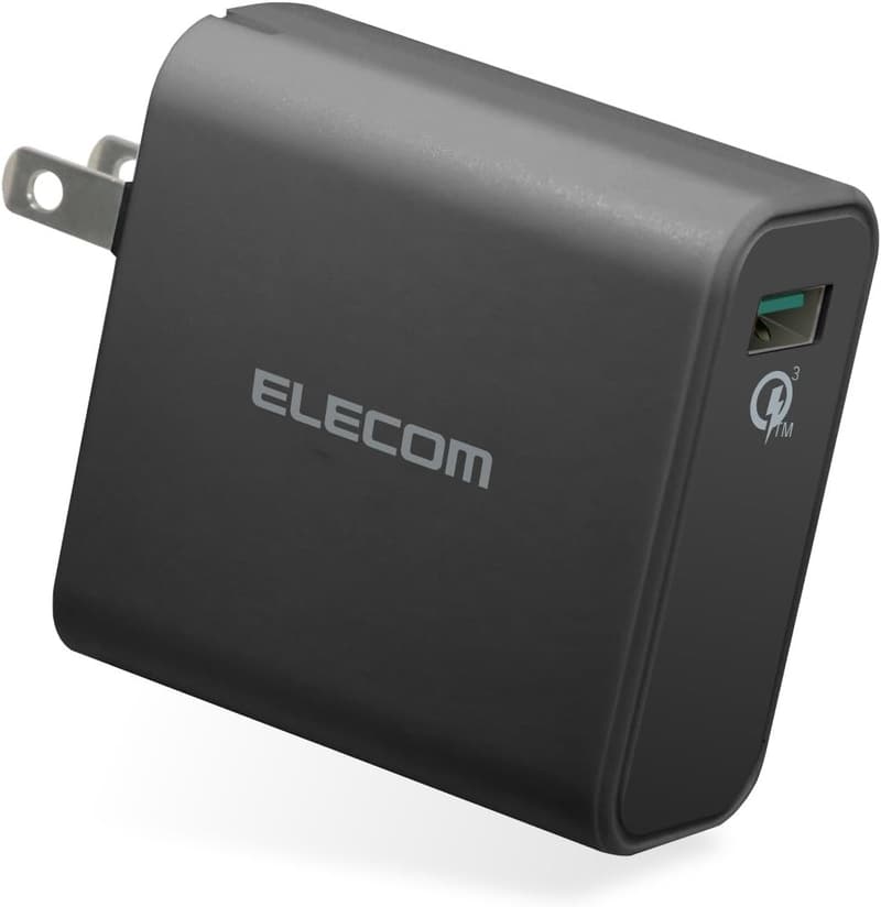 エレコム USB QuickCharge 3.0対応 AC充電器 ブラック MPA-ACUQ01BK