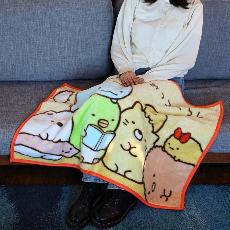 すみっコぐらし ふわふわ あったかひざ掛け ブランケット 70×100cm 防寒グッズ